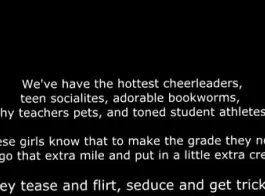 المعلم في سن المراهقة المشاغب مستعد ليمارس الجنس مع طالبها.